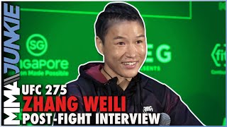 Zhang Weili Ready For Carla Esparza After Retiring Joanna Jedrzejczyk  UFC275 [upl. by Pentha]