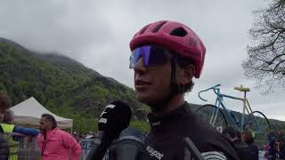 Andrea Piccolo  Interview at the finish  Stage 2  Giro dItalia 2024 [upl. by Vedetta]