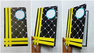 How to make a Handmade Easy BiFold 2 Fold BROCHURE for school projectWith Design ideas [upl. by Wanyen584]