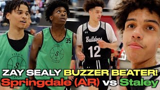 4⭐️ Zay Sealy CALLS GAME Springdale AR beats Staley  the Buzzer by 3 Midwest Showcase by MBCA [upl. by Mali]