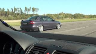 Golf R32 Turbo vs Volvo S40 T4 Autotech 375whp [upl. by Seditsira]