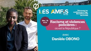 “Racisme et violences policières  où est la République ” avec Danièle OBONO  AMFiS2020 [upl. by Ellinehc]