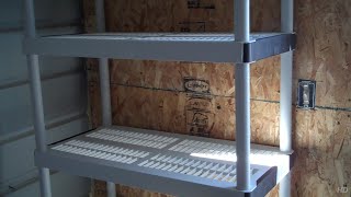 Home Depot HDX 5 shelf storage unit [upl. by Elleinwad]