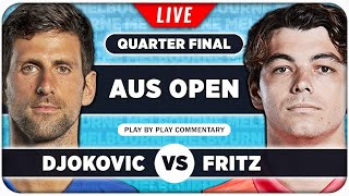 DJOKOVIC vs FRITZ • Australian Open 2024 QF • LIVE Tennis PlaybyPlay Stream [upl. by Haines]