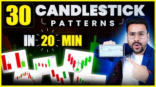 30 Candlestick Patterns in 20 MINUTES  Candlestick Pattern Hindi in Technical Analysis in trading [upl. by Domash]