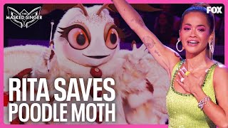 Rita Saves Poodle Moth From Elimination  Season 11  The Masked Singer [upl. by Elita]