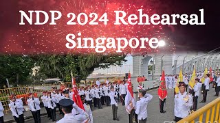 NDP 2024 Rehearsal  Singapore  Fireworks [upl. by Nosned]