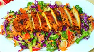 গ্রিল চিকেন সালাদ ডায়েট সালাদ রেসিপি  Grilled Chicken Salad Diet Salad Recipe [upl. by Ocir]