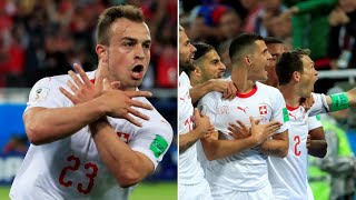 Switzerland Vs Serbia Granit Xhakas and Xherdan Shaqiris Goals [upl. by Webb]