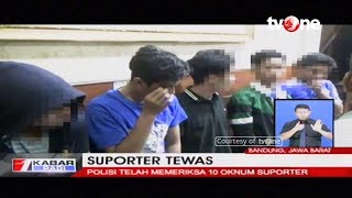 Polisi Periksa Sejumlah Oknum Suporter Pelaku Pengeroyokan di GBLA [upl. by Hayimas138]