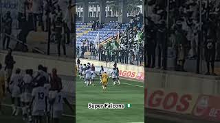 Nigeria Super Falcons applauding Lagos fans 👏🏾🇳🇬 [upl. by Ancier]