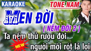 karaoke Men Đời  nếm đời 2   tone Nam  st Lê Nhật Trường  karaoke Thanh Trà [upl. by Engenia]