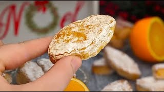 Biscuits Italiens à lorange et aux amandes  Sans farine Ni gluten  Ricciarelli ♥ [upl. by Bowler413]