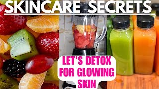 SKINCARE TIPSDETOX JUICE 37 days CLEANSE for Clear skin skincare skincaretips juices [upl. by Yknarf964]