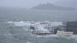 Storm Plymouth Hoe Sept 24 [upl. by Akeimahs86]