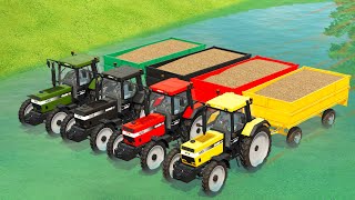 POPLAR HARVEST UNDERWATER AND LOAD WITH OLD CASE TRACTORS  Farming Simulator 22 [upl. by Sivraj952]