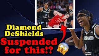 😱💔Diamond DeShields big Suspension After Flagrant Foul on Caitlin Clark🚨 [upl. by Aliakam654]