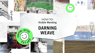 How To Visible Mending Weave Darning [upl. by Adyam]