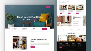 Build Hotel Website Using HTML CSS And JavaScript  Responsive Landing Page [upl. by Ttenrag]