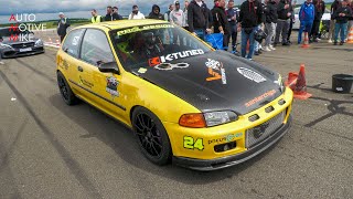 800HP Honda Civic EG6 K20 Turbo 0305 KMH Accelerations [upl. by Yllod79]