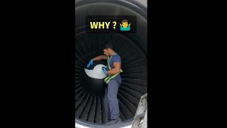 AIRCRAFT TURBINE JET ENGINE STOPPING with your body 🤷‍♂️in 2023 youtubeshorts [upl. by Hgieleak]