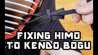 Kendo  How to attach the strings Himo to the Bogu [upl. by Ahsets866]