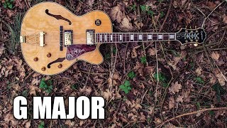 G Major Backing Track Acoustic Guitar  Winter Leaves [upl. by Remark1]