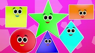 formes chanson  apprendre formes en français  chansons de bébé  Shapes for Kids  Shapes Song [upl. by Pegma212]