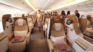 Boeing 777200LR Business Class Tour  Emirates Airline [upl. by Espy]