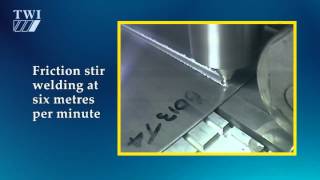 Friction stir welding six metres minute [upl. by Ramar482]