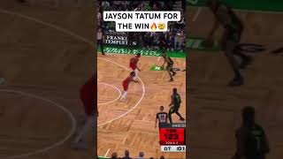 JAYSON TATUM FOR THE WIN🔥🤯 [upl. by Ahsenik]