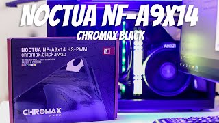 Unboxing Noctua NFA9x14 chromax black  Case Mini ITX [upl. by Gelasias]