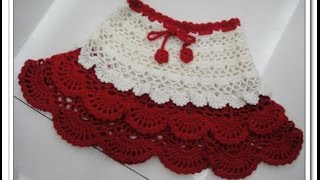 Crochet Patterns for free crochet skirts for babies 1189 [upl. by Dahle729]