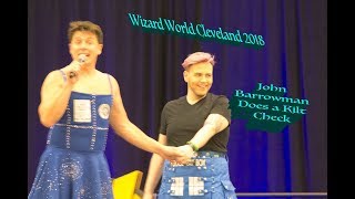 Wizard World Cleveland 2018 John Barrowman Does a Kilt Check [upl. by Grati]