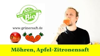 🍏 Apfel Möhrensaft mit Zitrone selber machen ❤️ Saftidee Nr1 [upl. by Salter]