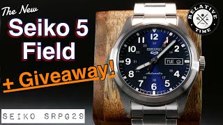 2021 The New Seiko 5 Field Review A Khaki Alternative  SRPG29 [upl. by Ivens]