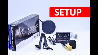 How to setup the V8 sound with BM800 condenser Microphone on a Laptop [upl. by Annavaig]