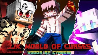 Terbaru Anime Mod MCPE  Jujutsu Kaisen World of Curses Addon V14  Overpower Characters Skill [upl. by Abdel]