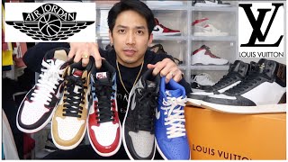 Louis Vuitton Rivoli Sneaker Review  Jordan 1 Comparison and On Feet [upl. by Amaryllis]