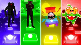 Dark Speakerman Vs Speakerman Vs Choo Choo Charles Rainbow Vs Om Nom  Tiles Hop EDM Rush [upl. by Nosnev731]