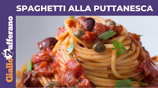 SPAGHETTI ALLA PUTTANESCA RICETTA ORIGINALE [upl. by Kenwrick]