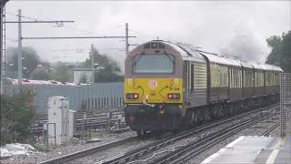 35028 Clan Line passing Clapham Junction with the VOSE 22nd September 2018 [upl. by Oira]