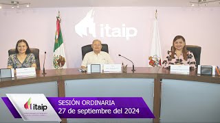 Sesión Ordinaria del Pleno 27 de septiembre de 2024 [upl. by Wolff]