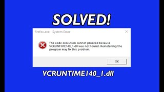 How to Fix VCRUNTIME1401dll Missing  Easy Solution [upl. by Erdnuaed69]