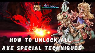 Unlock all Axe Special Techniques  Legend of Mana [upl. by Rudin]