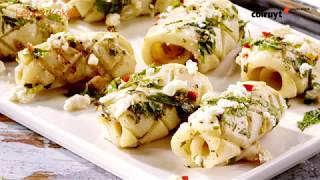 Recept Gegrilde inktvis met pepertjes en feta  Colruyt [upl. by Elena]