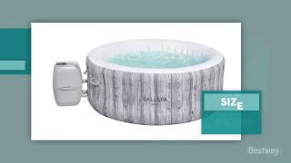 SaluSpa Fiji AirJet Inflatable Hot Tub Spa 24 Person [upl. by Blodget848]