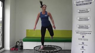 EASY TO FOLLOW 30 min Rebounding  Trampoline Workout on a Mini Fitness Trampoline [upl. by Zink]