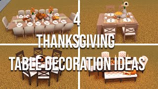 4 Thanksgiving Table Decoration Ideas  Welcome To Bloxburg [upl. by Frodine]