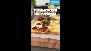 Flammkuchen met Asperges  Wist jij dat asperges piepen wanneer ze vers zijn shorts [upl. by Llereg]